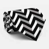 Chevrons Geometrische optische Illusion Krawatte (Gerollt)