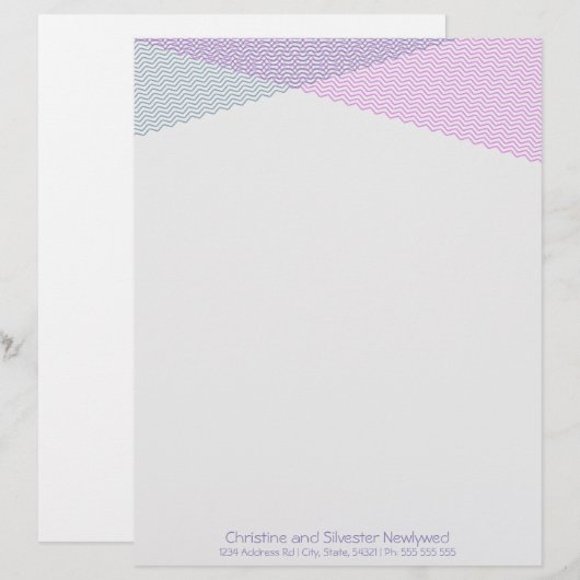 Chevrons, Kopfhaut Briefkopf (Vorne/Hinten)