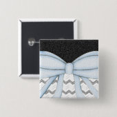 Chevrons Muster Dusche Party Office Destiny Button (Vorne & Hinten)