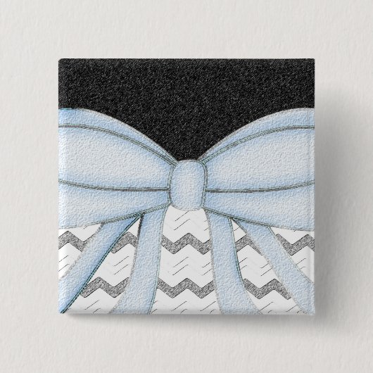 Chevrons Muster Dusche Party Office Destiny Button (Vorderseite)