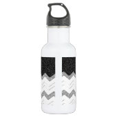 Chevrons Muster Dusche Party Office Destiny Edelstahlflasche (Rückseite)