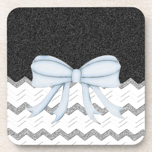 Chevrons Muster Dusche Party Office Destiny Getränkeuntersetzer (Vorderseite)
