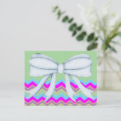 Chevrons Muster Dusche Party Office Destiny Postkarte (Stehend Vorderseite)