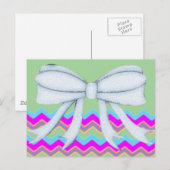 Chevrons Muster Dusche Party Office Destiny Postkarte (Vorne/Hinten)