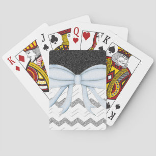 Chevrons Muster Dusche Party Office Destiny Spielkarten