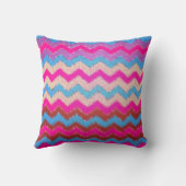 Chevrons Pattern Farbenfrohe Liebe Schicksal Kissen (Rückseite)