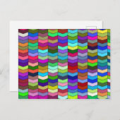 Chevrons Postcard Postkarte (Vorne/Hinten)