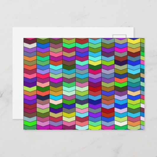 Chevrons Postcard Postkarte (Vorne/Hinten)