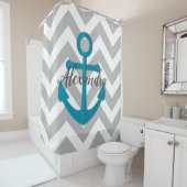 Chevrons und Anchor Duschvorhang (Beispiel)