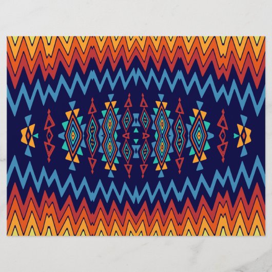 Chevrons und rhombus abstraktes Design Flyer (Vorne)