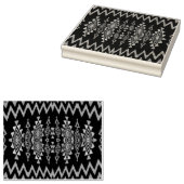 Chevrons und rhombus abstraktes Design Gummistempel (Stempel)