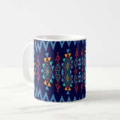 Chevrons und rhombus abstraktes Design Kaffeetasse (Vorderseite Links)