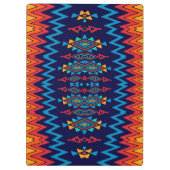 Chevrons und rhombus abstraktes Design Klemmbrett (Rückseite)