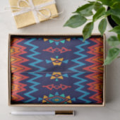 Chevrons und rhombus abstraktes Design Seidenpapier (Geschenk)