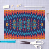 Chevrons und rhombus abstraktes Design Seidenpapier (Handwerk)