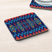 Chevrons und rhombus abstraktes Design Untersetzer (Linke Seite)