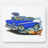 Chevy 150-210 blaues Auto 1956 Mousepad (Vorne)