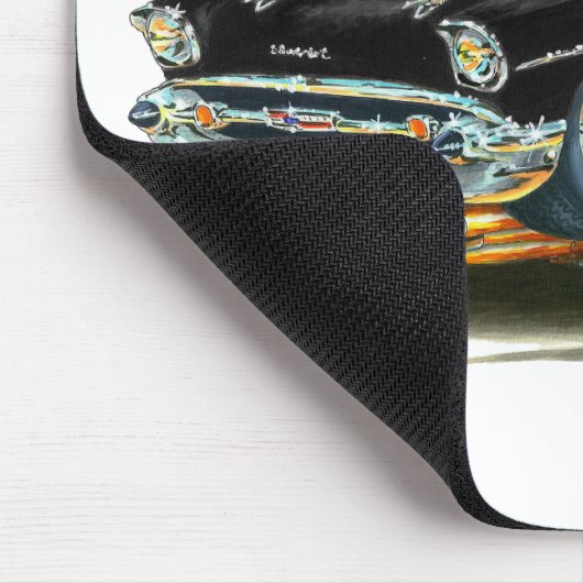Chevy 150-210 schwarzes Auto 1957 Mousepad (Ecke)