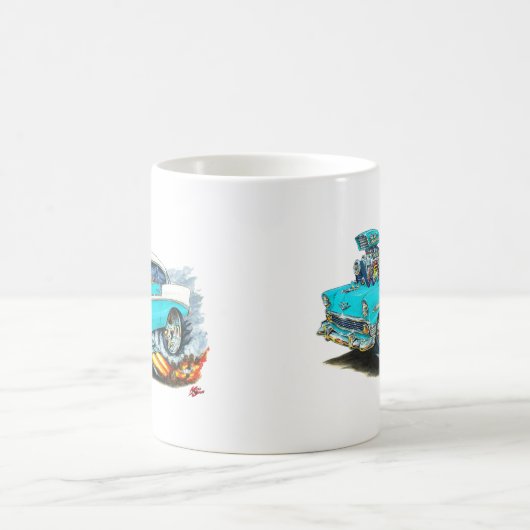 Chevy 150-210 Türkis-Auto 1956 Kaffeetasse (Mittel)