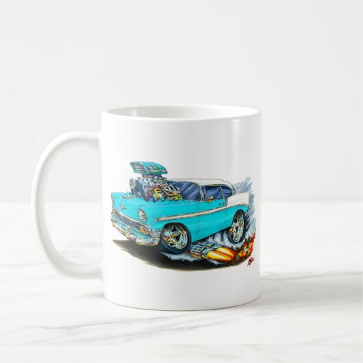 Chevy 150-210 Türkis-Auto 1956 Kaffeetasse (Links)