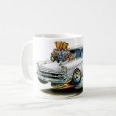 Chevy 150-210 weißes Auto 1957 Kaffeetasse (Vorderseite Links)