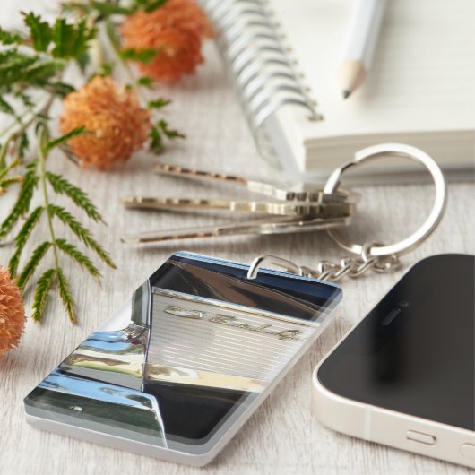 Chevy 1957 Bel Air - Schwanz-Flosse - Schlüsselanhänger (Vorderseite rechts)