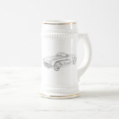 Chevy 1958 Korvette Bierglas (VorderseiteRechts)