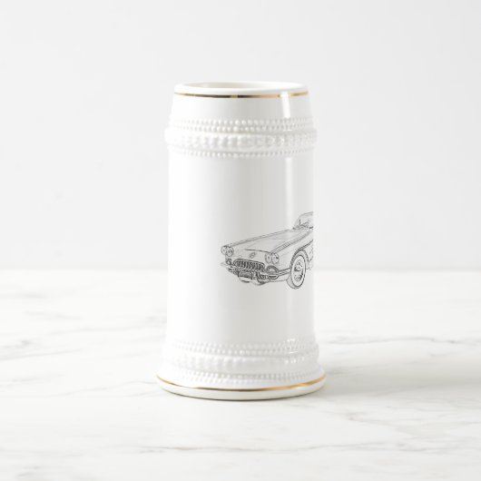 Chevy 1958 Korvette Bierglas (Mittel)