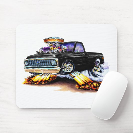 Chevy 1970-72 C10 schwarzes Longbed Mousepad (Mit Mouse)