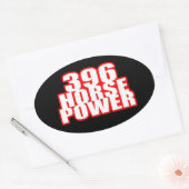 Chevy 396 Power Ovaler Aufkleber (Umschlag)