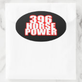 Chevy 396 Power Ovaler Aufkleber (Tasche)