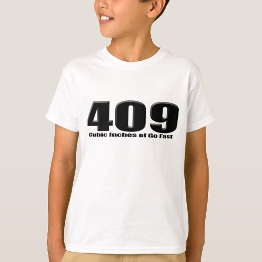 chevy 409-Kubikzoll-großer Block Impala T-Shirt (Vorderseite)