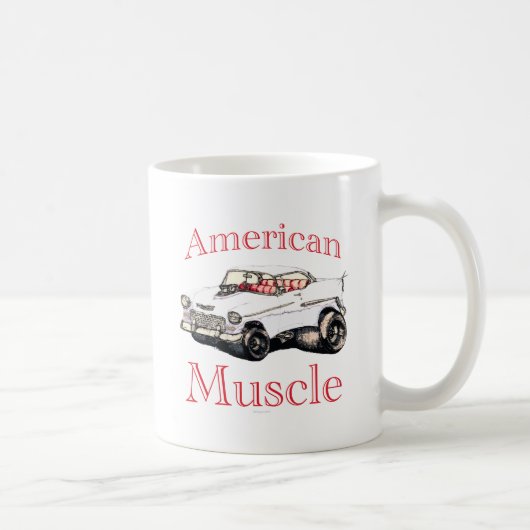 chevy amerikanischer Muskel 55 Kaffeetasse (Rechts)