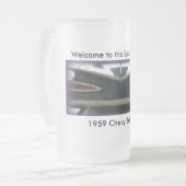 Chevy Bel Air 1959 Mattglas Bierglas (Vorderseite Links)