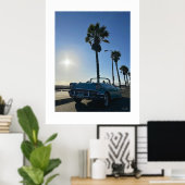 "Chevy Bel Air at Venice Beach." Poster (Heimbüro)
