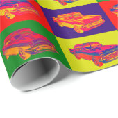 Chevy Bel Air Auto-Pop-Kunst 1957 Geschenkpapier (Rolleneckpunkt)