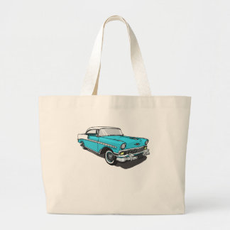Chevy Bel Air - Blau Jumbo Stoffbeutel