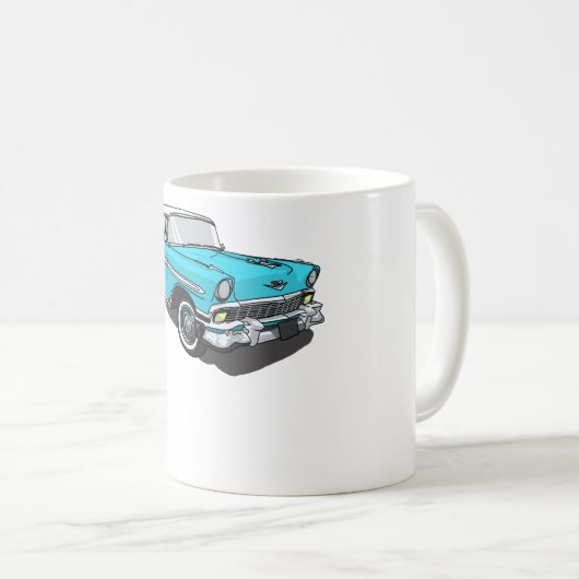 Chevy Bel Air - Blau Kaffeetasse (VorderseiteRechts)