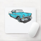Chevy Bel Air - Blau Mousepad (Mit Mouse)