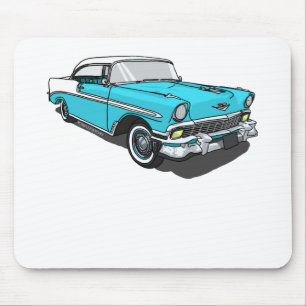 Chevy Bel Air - Blau Mousepad