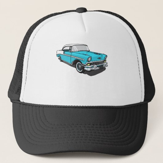 Chevy Bel Air - Blau Truckerkappe (Vorderseite)