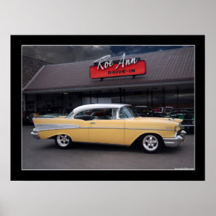 Chevy Bel Air-klassisches Auto-Autokino-Plakat Poster