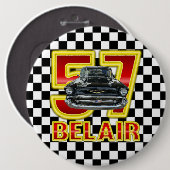 Chevy Bel Air-Knopf 1957 Button (Vorne & Hinten)