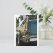 Chevy Bel Air Schwanz Fin Postkarte (Stehend Vorderseite)