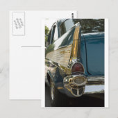 Chevy Bel Air Schwanz Fin Postkarte (Vorne/Hinten)