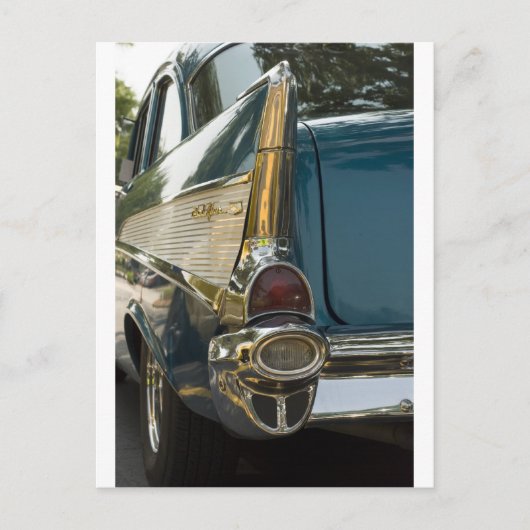 Chevy Bel Air Schwanz Fin Postkarte (Vorderseite)