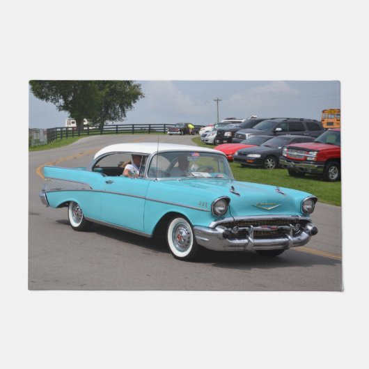 Chevy Bel Air-Tür-Matte 1957 Fußmatte (Vorderseite)