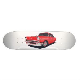 Chevy Bel Air-vektorillustration Skateboard