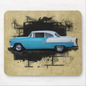 Chevy Bel Luft klassische Autos 1955 Mousepad (Vorne)