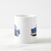 Chevy Belair Blau-Weißes Auto 1955 Kaffeetasse (Mittel)